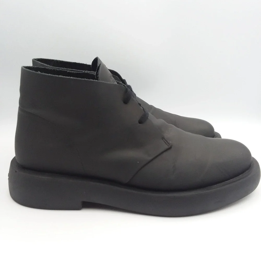 Clarks Originals Mileno Desert Mens Size 10 Black Leather Chukka Boots EU43